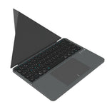 iBOX 11 Bluetooth-compatible Keyboard Foldable Leather Case Stand with Touchpad Wireless Keyboard for Tablet