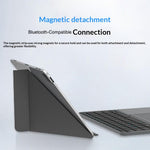 iBOX 11 Bluetooth-compatible Keyboard Foldable Leather Case Stand with Touchpad Wireless Keyboard for Tablet