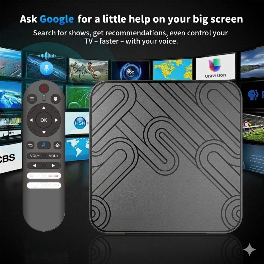X99 MAX 2+8GB Android 14 TV Box RK3518 WiFi 6 4K HD Medieafspiller med Bluetooth-kompatibel 5.0 Stemmefjernbetjening