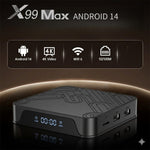 X99 MAX 2+16GB Android 14 TV Box RK3518 WiFi 6 4K HD Media Player with Bluetooth-compatible 5.0 Voice Remote Control