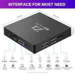 Z1 2+16GB Android 15.0 TV Box 4K Ultra HD WiFi 6 Dual Band 2.4G / 5G Bluetooth-kompatibel stemmefjernbetjening