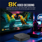 X5S 3518 Android TV Box RK3518 Chipset 8K HD WiFi 6 Bluetooth-compatible Voice Remote, 2+16GB
