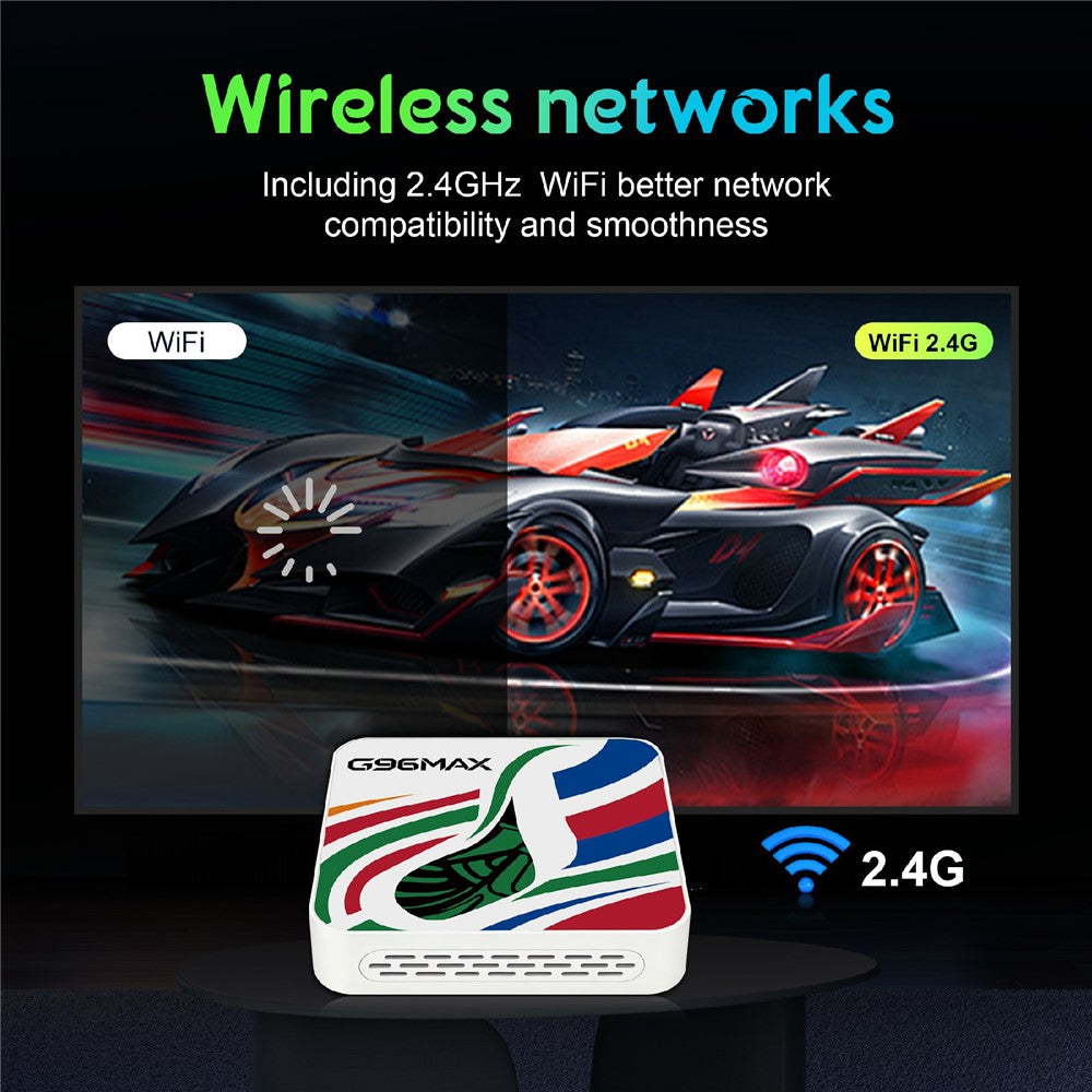 G96MAX Android 16 TV Box S905L 8K Medieafspiller Streaming-enhed Indbygget Chromecast, 8+128GB