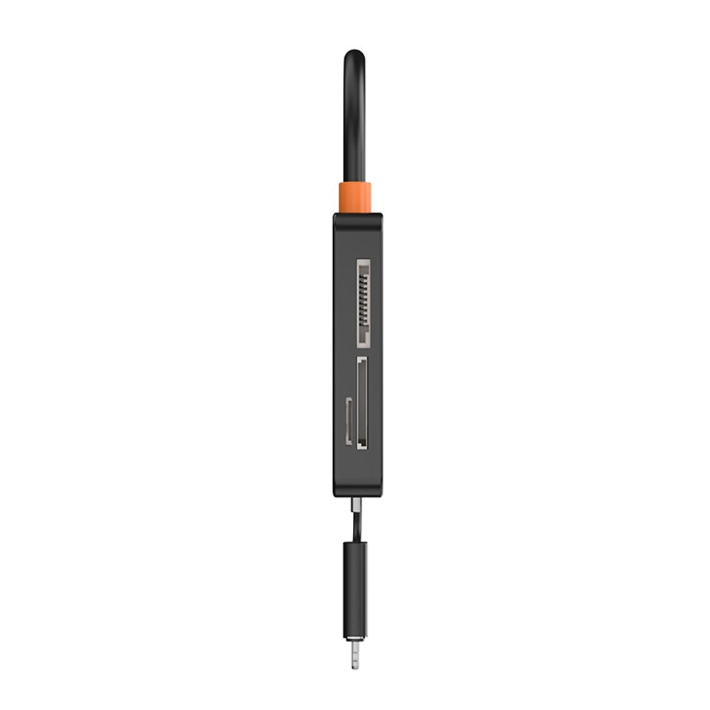 ADS-315 iP + Type-C 2 in 1 to SD / TF / MS / CF Card Reader USB 3.0 5Gbps Hub for Photography Office Travel