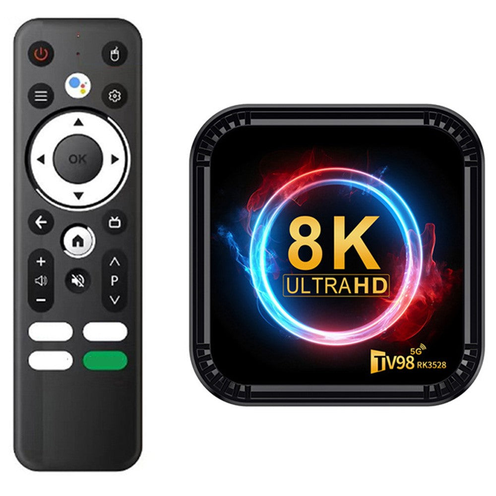 TV98 RK3528 4+32GB Android TV-boks 2.4G / 5G WiFi6 Bluetooth-kompatibel 8K UHD Medieafspiller