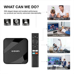 TV98 RK3528 4+32GB Android TV-boks 2.4G / 5G WiFi6 Bluetooth-kompatibel 8K UHD Medieafspiller