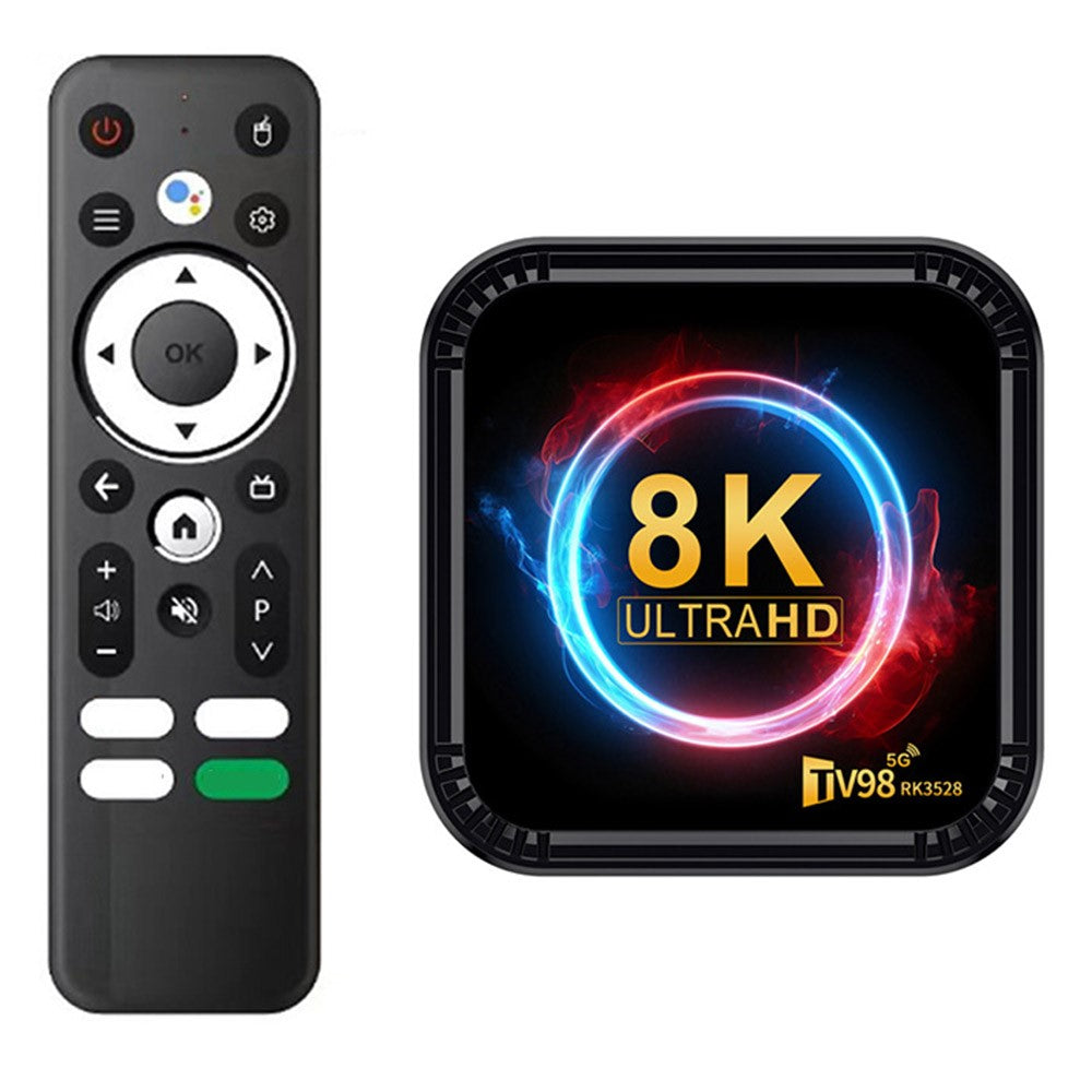 TV98 RK3528 4+32GB Android TV-box, 8K Ultra HD, 5G WiFi, Bluetooth-kompatibel 4.0, mediaspelare för hemunderhållning