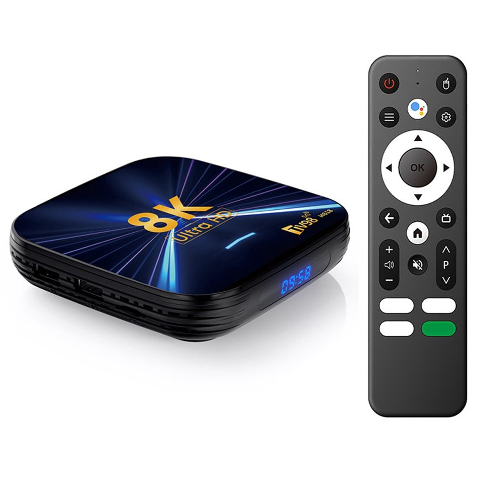 TV98 H618 4+32GB Android 14.0 TV-boks, 8K Ultra HD, dual-band WiFi, streamingmedieafspiller til hjemmeunderholdning