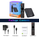 TV98 RK3518 Android TV Box Rockchip Quad Core 2+16GB Dual Band WiFi Bluetooth-kompatibel stemmefjernbetjening til Hjemmeunderholdning