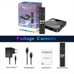 TV98 ATV W2 4+32GB Android 14.0 8K Smart TV-box Amlogic S905W2 Dubbelband WiFi Bluetooth-kompatibel 5.1 Röststyrd fjärrkontroll för streaming av media
