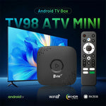 TV98 ATV MINI Android TV Box Rockchip RK3518 2+16GB 8K HDR Dual WiFi Bluetooth-compatible 5.0 Streaming Media Player