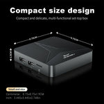 TV98 RK3518 Android 14.0 TV Box 2+16GB 8K Video Decoding HDR10+ Dual WiFi Bluetooth-compatible 5.0 Gigabit Ethernet Media Player