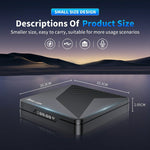 X88 PRO X5M 4+32GB Android 14 TV Box S905 6nm 4K HDR10+ WiFi 6 Bluetooth-compatible 5.0 with Voice Remote Control for Streaming
