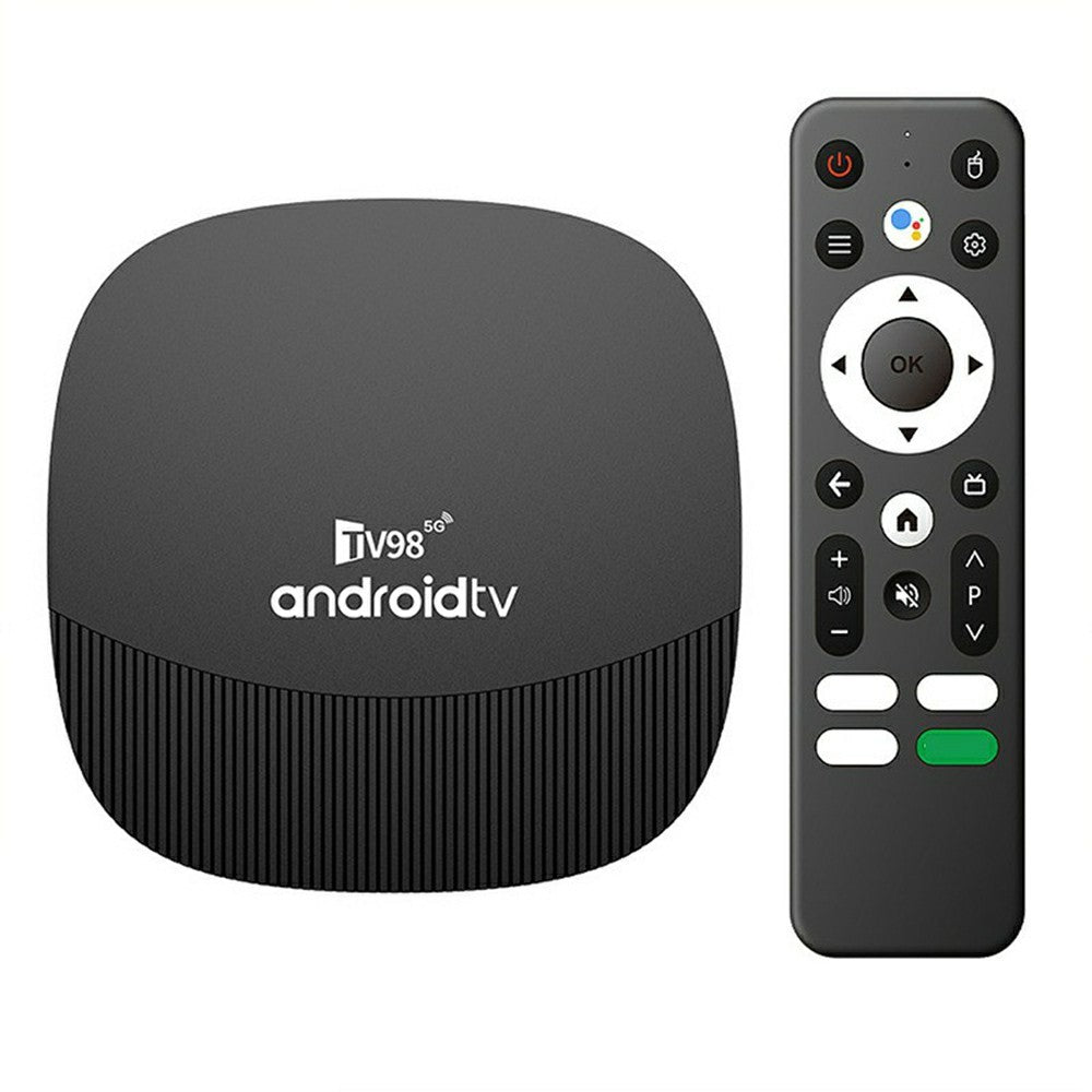 TV98 ATV MAX+ 2+16GB Android 14 TV-box Allwinner H313 8K HDR10+ Dubbel WiFi Bluetooth-kompatibel 5.0 Röstfjärrkontroll för Smart TV