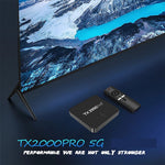 TX2000Pro 16+256GB Android TV Box 4K UHD Quad Core A53 Dual WiFi BT5.0 Medieafspiller til Home Entertainment