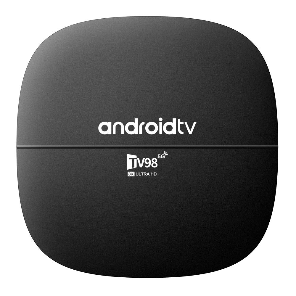 TV98 ATV H313 2+ 16GB Android TV Box 4K Ultra HD Dual WiFi Bluetooth-kompatibel 4.0 Medieafspiller med stemmefjernbetjening
