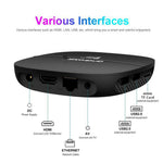 TV98 ATV H313 2+ 16GB Android TV Box 4K Ultra HD Dual WiFi Bluetooth-kompatibel 4.0 Medieafspiller med stemmefjernbetjening