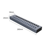 ORICO BT2U3-16AB Aluminum Alloy Multi-Port USB 3.0 Hub Splitter with Individual Switches