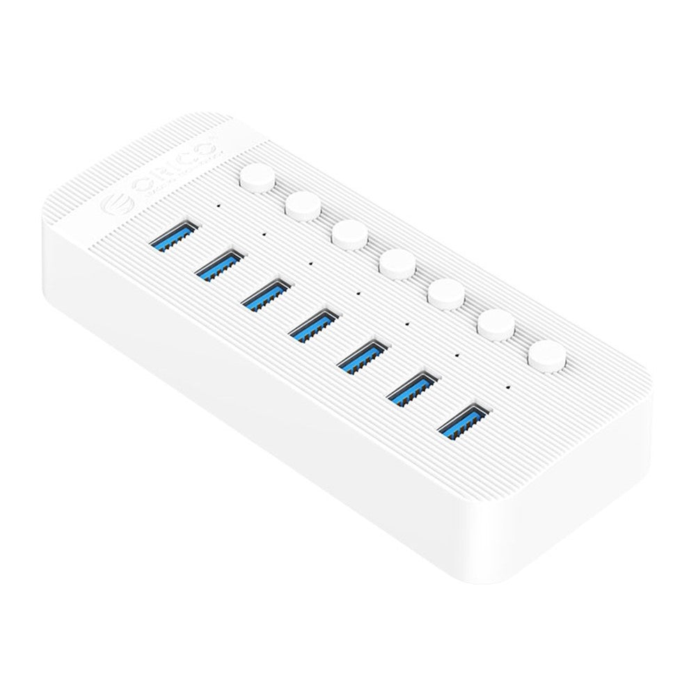ORICO CT2U3-7AB ABS Multi-port USB3.0 HUB with Individual Switches