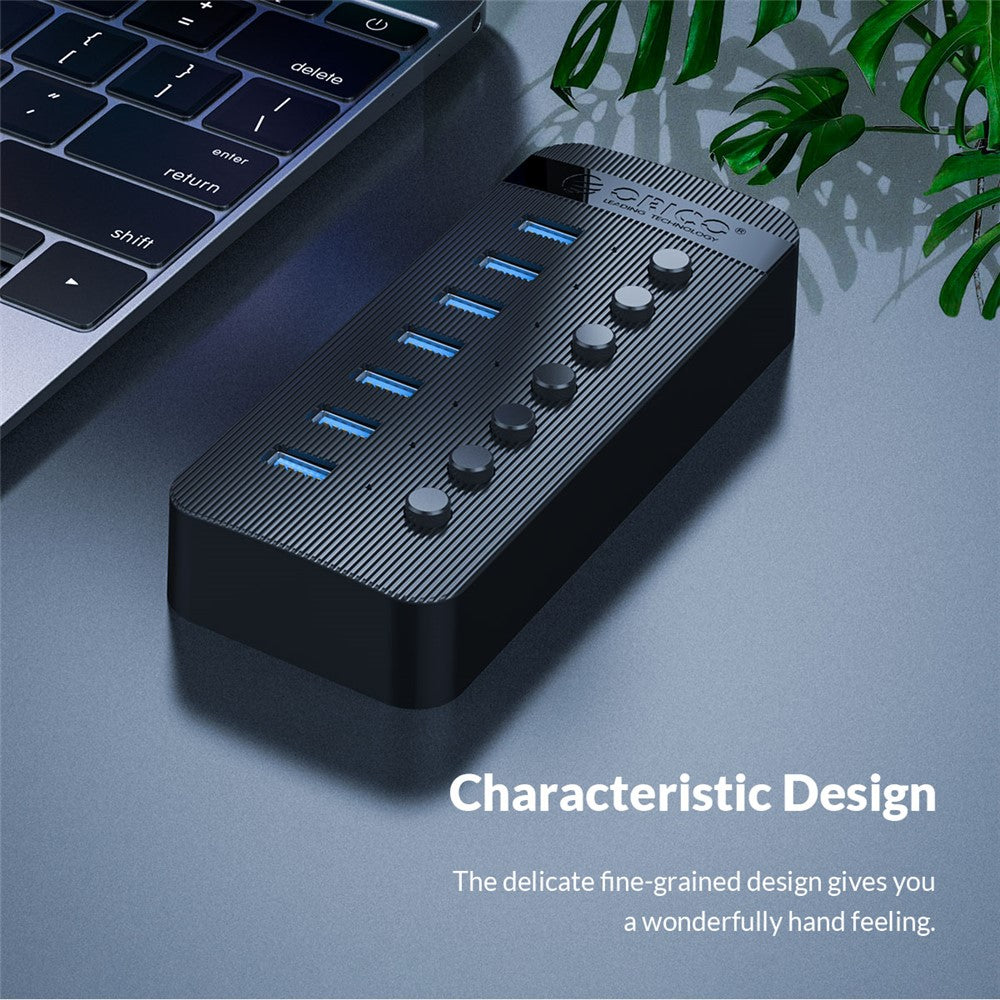 ORICO CT2U3-10AB ABS Multi-port USB3.0 HUB with Individual Switches