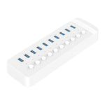 ORICO CT2U3-10AB ABS Multi-port USB3.0 HUB with Individual Switches