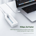 ORICO CT2U3-10AB ABS Multi-port USB3.0 HUB with Individual Switches