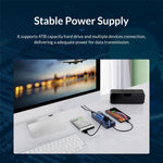 ORICO AT2U3-10AB USB3.0 multi-port HUB i aluminiumlegering + PC med individuelle kontakter