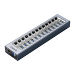 ORICO AT2U3-13AB USB3.0 multi-port HUB i aluminiumlegering + PC med individuelle kontakter