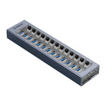 ORICO AT2U3-13AB USB3.0 multi-port HUB i aluminiumlegering + PC med individuelle kontakter