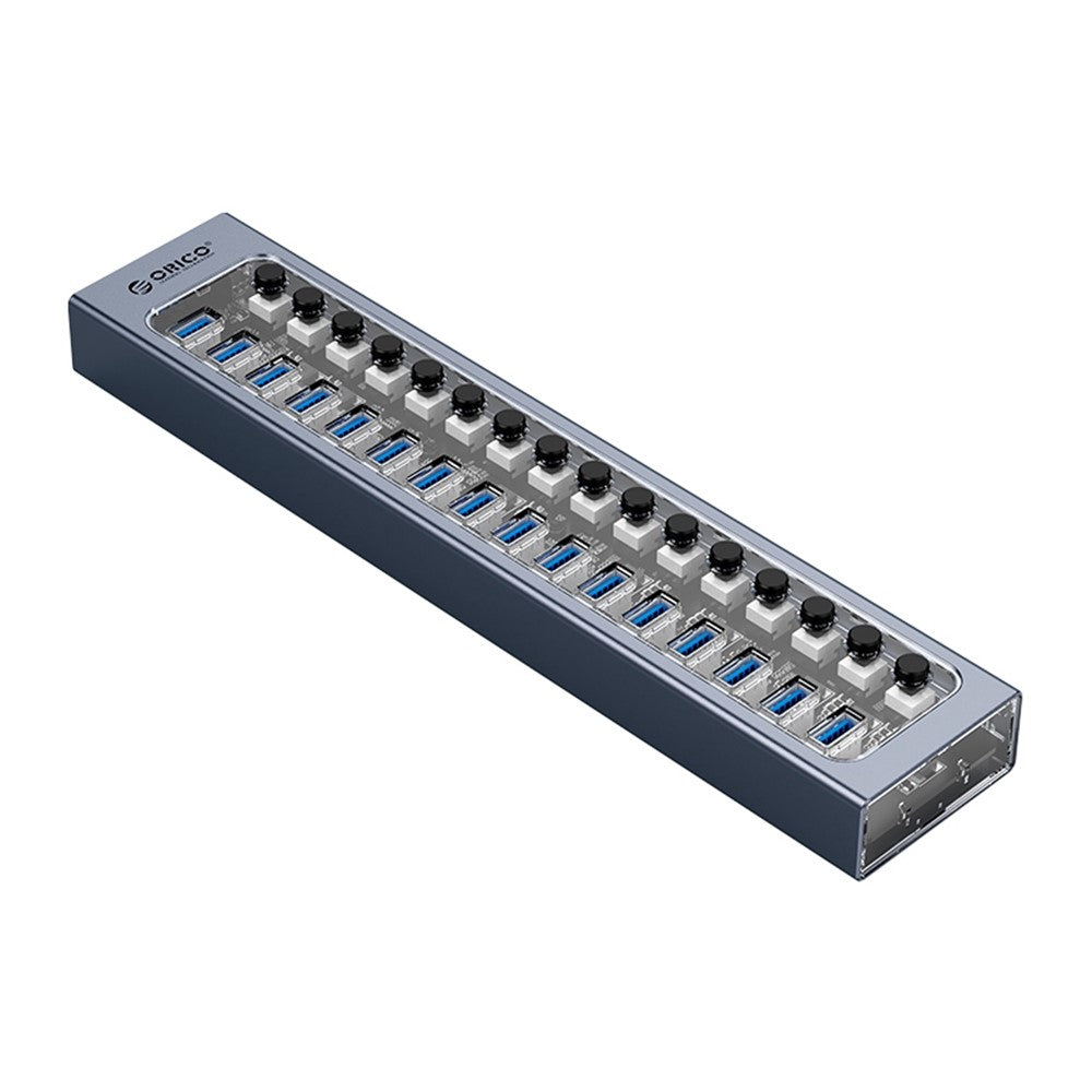 ORICO AT2U3-16AB aluminiumlegering + PC USB3.0 multi-port HUB med individuelle kontakter