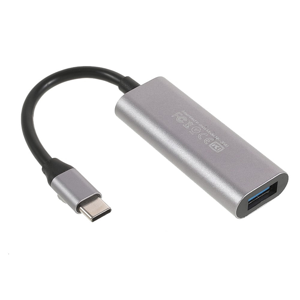 NK-3040 3-in-1 USB-C Hub USB3.0 TF Memory Card Reader OTG Adapter for Type-C Phone Tablet Laptop