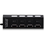 A42 High Speed USB2.0 4-Port USB Hub Splitter with Independent Switch