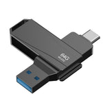 LENOVO Thinkplus MU252 128GB for iPhone 15 Series USB / Type-C Data Transfer U-Disk Memory Stick High Speed USB-C 3.1 Flash Drive