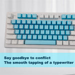 BIOJEE B104 Mechanical Keyboard 104 Keys Gaming Keyboard Brown Switch Wired Keyboard with Colorful Backlit for E-Sports