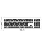 K010C 110 Keys Bluetooth 5.0 Wireless Keyboard Portable Slim Keyboard Compatible with Mac, Windows