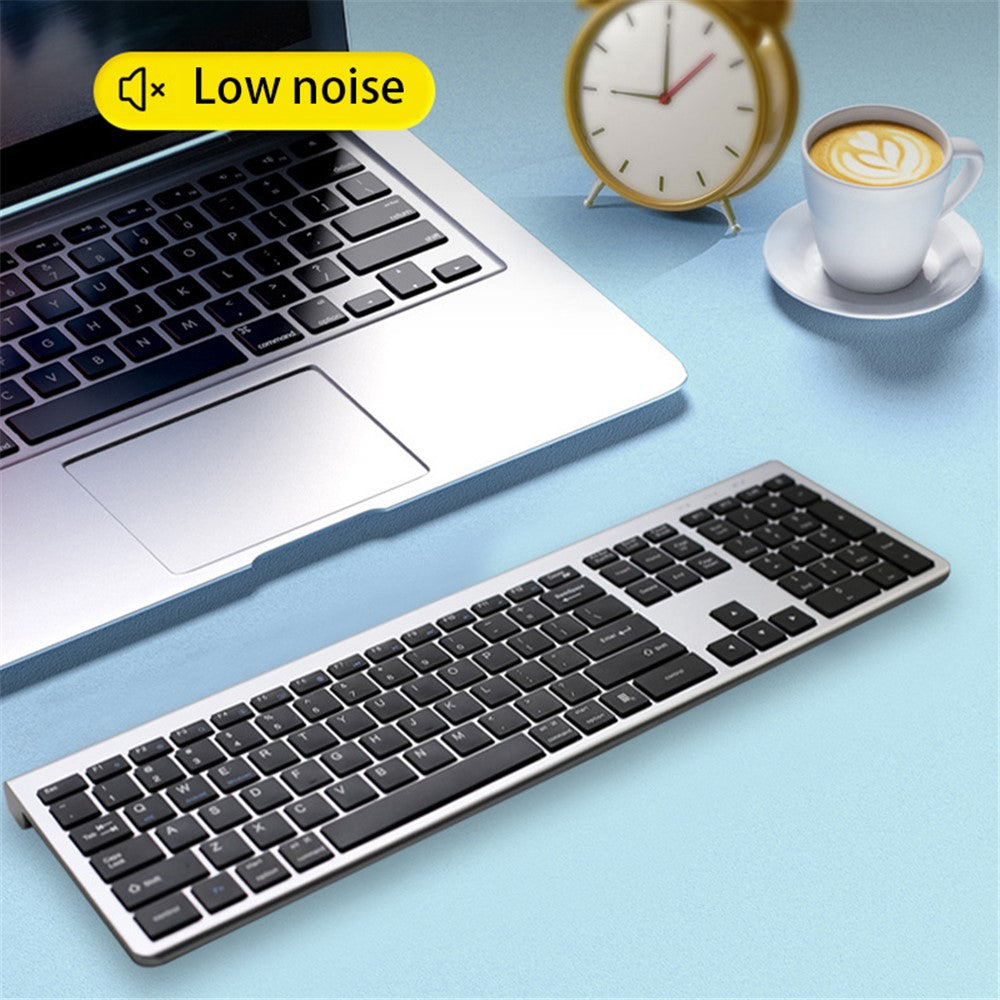 K010C 110 Keys Bluetooth 5.0 Wireless Keyboard Portable Slim Keyboard Compatible with Mac, Windows