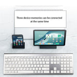 K010C 110 Keys Bluetooth 5.0 Wireless Keyboard Portable Slim Keyboard Compatible with Mac, Windows