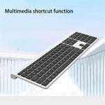 K010C 110 Keys Bluetooth 5.0 Wireless Keyboard Portable Slim Keyboard Compatible with Mac, Windows