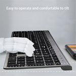 K010C 110 Keys Bluetooth 5.0 Wireless Keyboard Portable Slim Keyboard Compatible with Mac, Windows