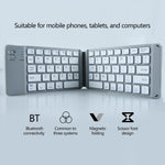 BT18 Magnetic Folding Wireless Keyboard for Cell Phones Tablets Computers Universal Bluetooth-compatible Keyboard