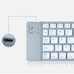 BT18 Magnetic Folding Wireless Keyboard for Cell Phones Tablets Computers Universal Bluetooth-compatible Keyboard