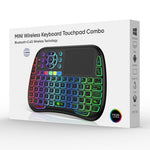 M9 RC muse-tastatur-kombination med IR-læringsfunktion mini trådløst tastatur understøtter touchpad stemme