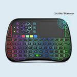 M9 RC muse-tastatur-kombination med IR-læringsfunktion mini trådløst tastatur understøtter touchpad stemme