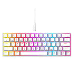 T-WOLF T60 USB Wired Gaming Keyboard RGB Backlit Mechanical Gaming Keyboard 63 Keys for Desktop PC