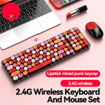 T-WOLF TF350 2.4G Wireless Keyboard Mouse Set Home Office Computer Keyboard + Mouse