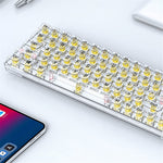 T-WOLF T40 150cm Mekanisk Tastatur med Gennemsigtige Tastehætter
