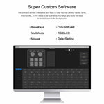230104-6 Bluetooth-kompatibelt mekanisk makrotastatur Mini RGB-tastatur Programmering Photoshop Gaming-tastatur
