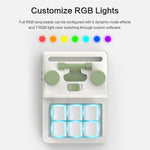 230104-6 Bluetooth-kompatibelt mekanisk makrotastatur Mini RGB-tastatur Programmering Photoshop Gaming-tastatur