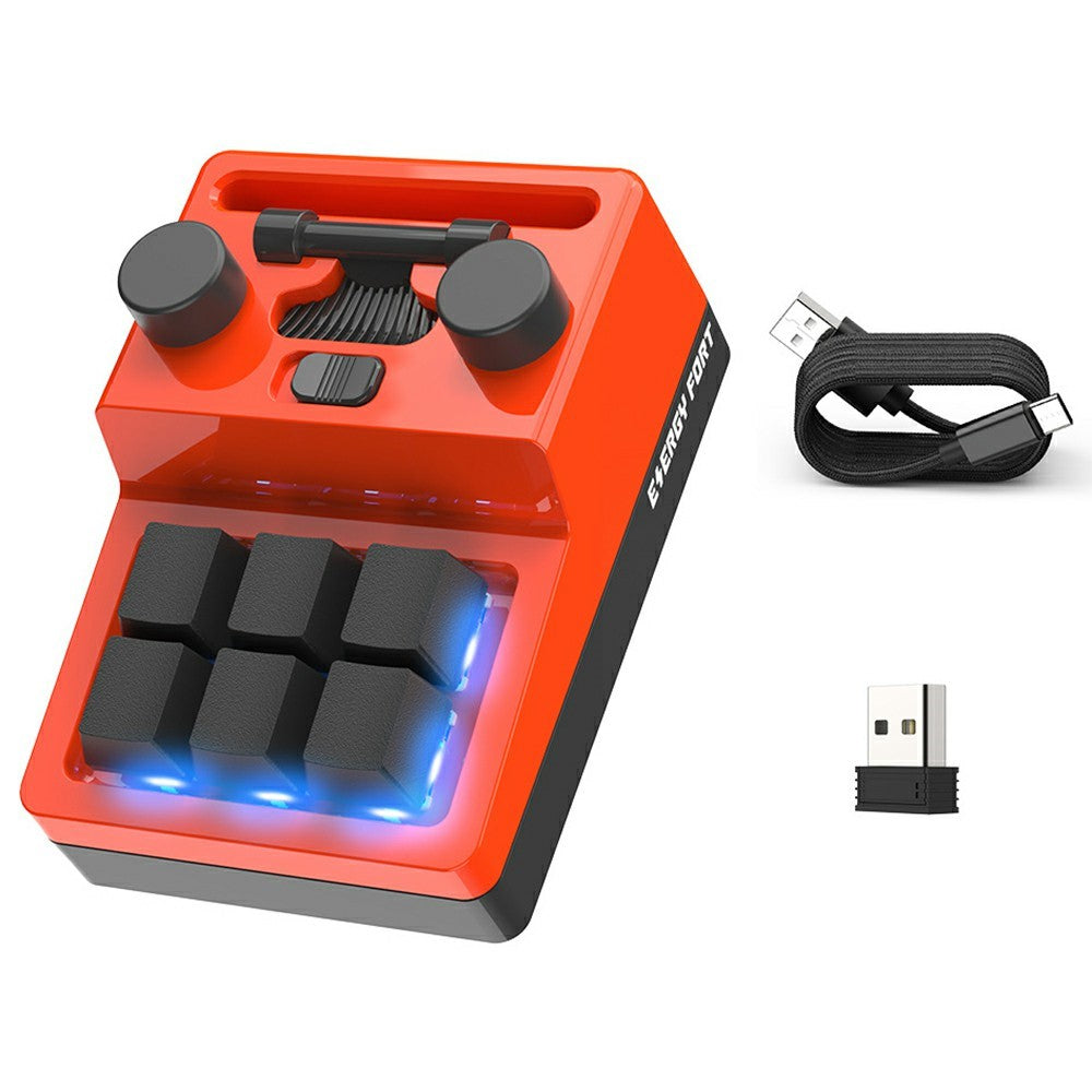 230104-6 Bluetooth-kompatibelt mekanisk makrotastatur Mini RGB-tastatur Programmering Photoshop Gaming-tastatur