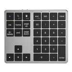 K-35 Bluetooth-compatible Keypad Slim 35-Keys 2.4G+Bluetooth-compatible Dual Mode Keyboard